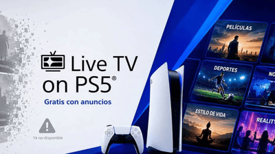 Sony estrena Live TV on PS5, una nueva sección de televisión gratuita integrada en PS5