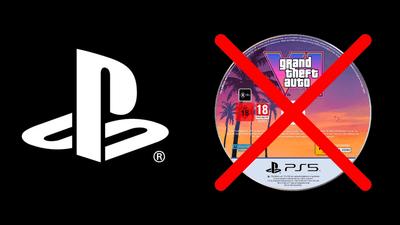 PlayStation dejará los discos físicos en 2028: disco con una X roja que simboliza el fin del formato físico