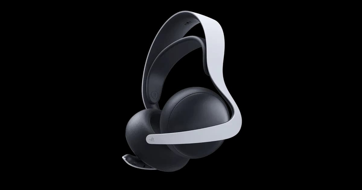 Auriculares inalámbricos PULSE Elite de Sony para PS5, en blanco y negro