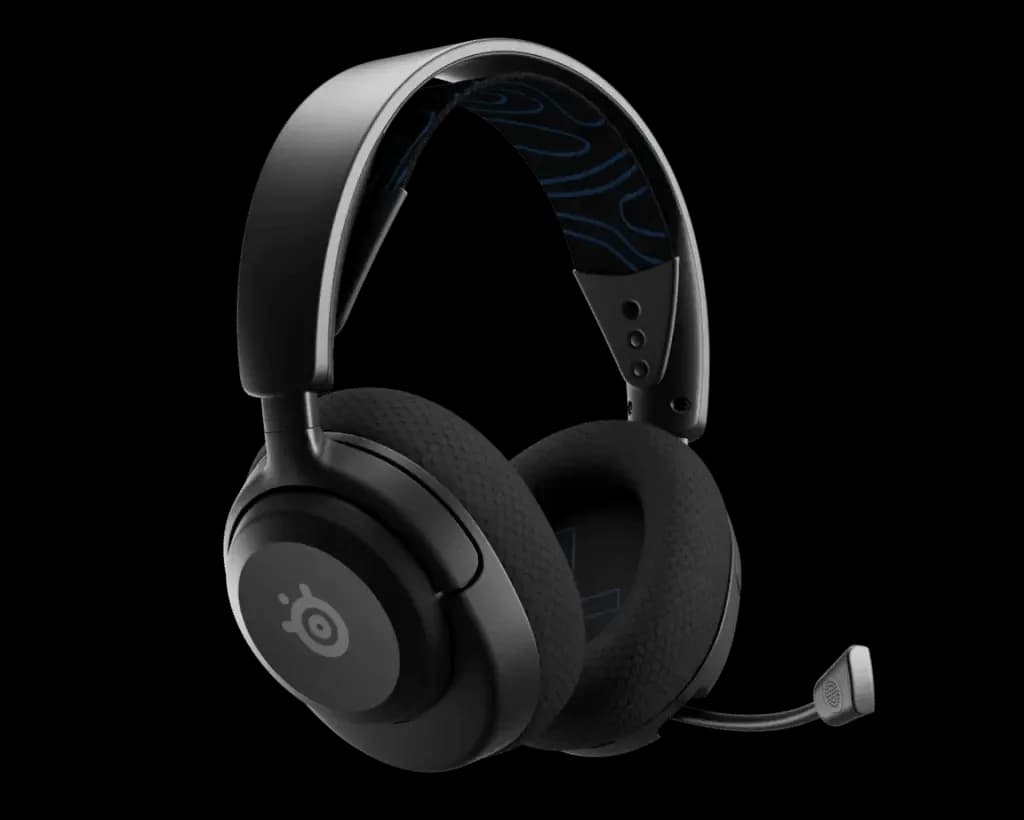 Auriculares SteelSeries Arctis Nova 5P negros con micrófono retráctil para PS5
