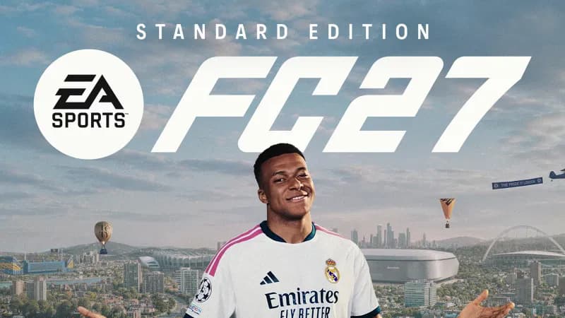 Portada de EA Sports FC 27 Standard Edition con Kylian Mbappé, base de la versión gratuita de FC 27 para PS5