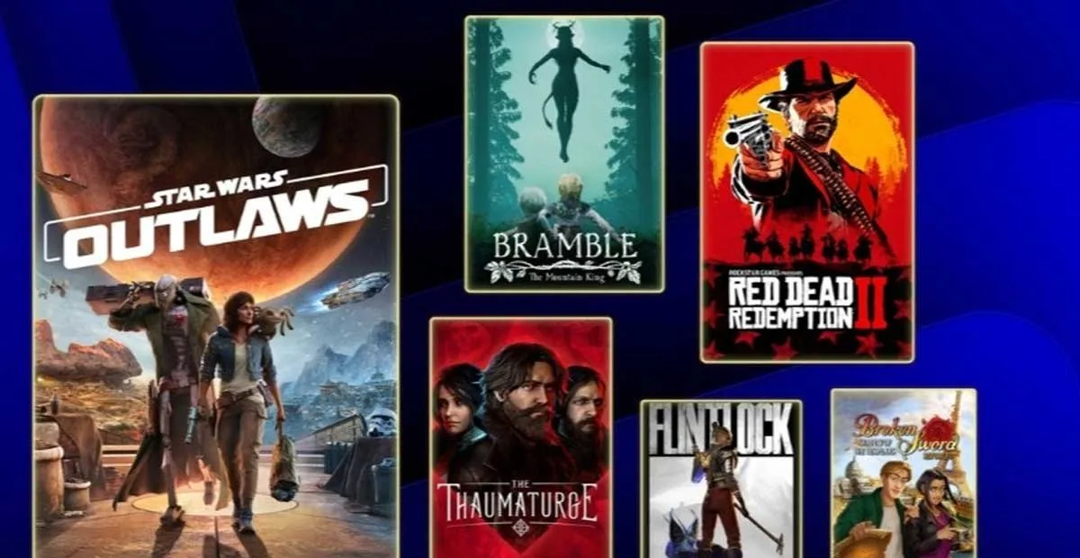Nuevos juegos PS Plus mayo 2026: Star Wars Outlaws, Red Dead Redemption 2, Bramble, The Thaumaturge y Flintlock