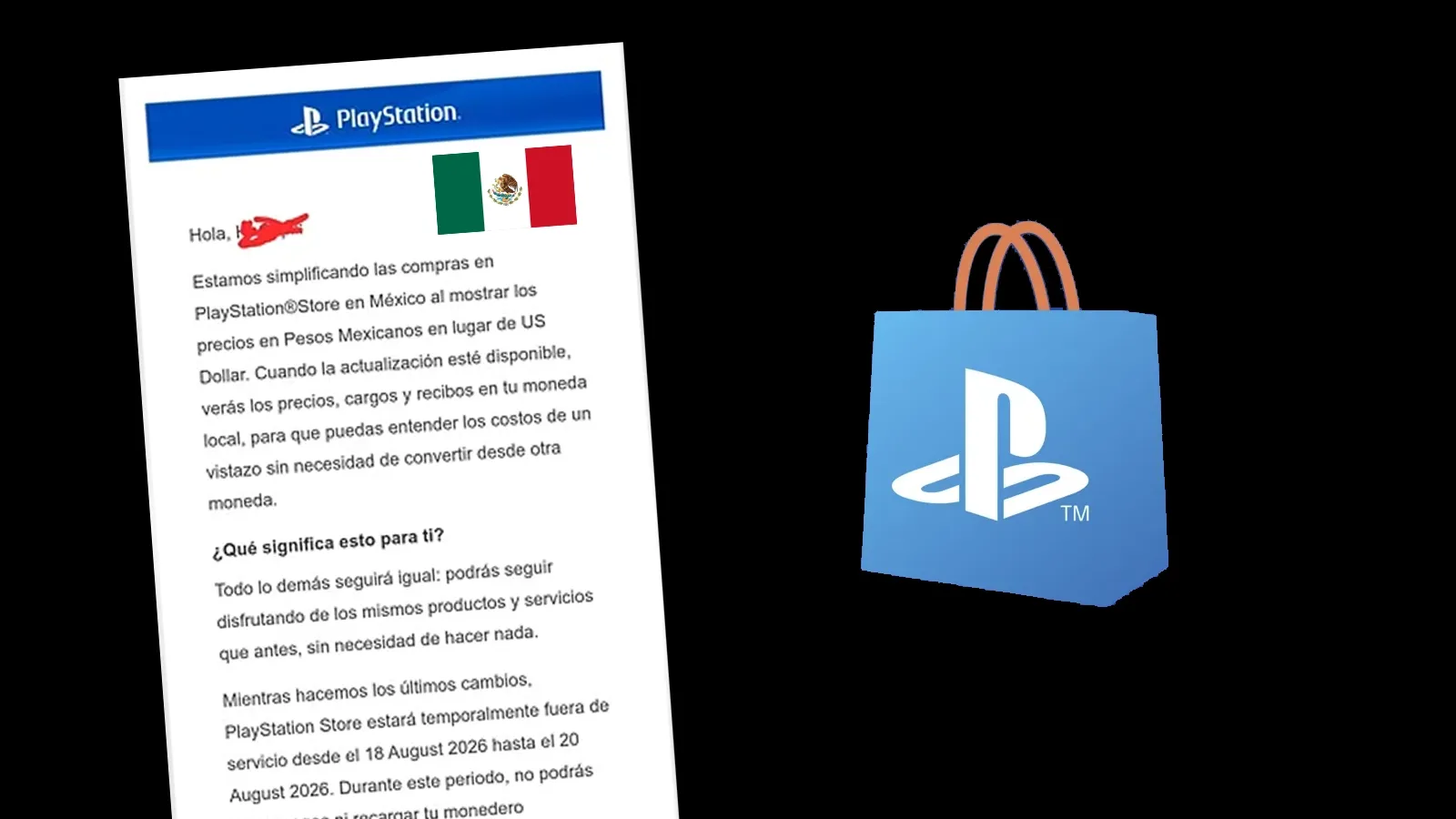 PlayStation Store tendrá precios en moneda local en Latinoamérica, con bandera de México y bolsa de compras de PS Store