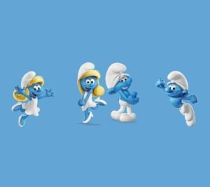 HD wallpaper smurfs blue design smurf