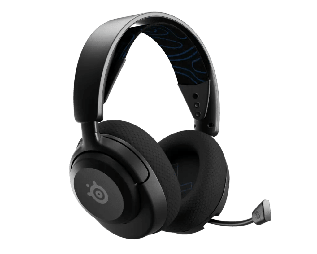 Auriculares SteelSeries Arctis Nova 5P negros con micrófono retráctil para PS5